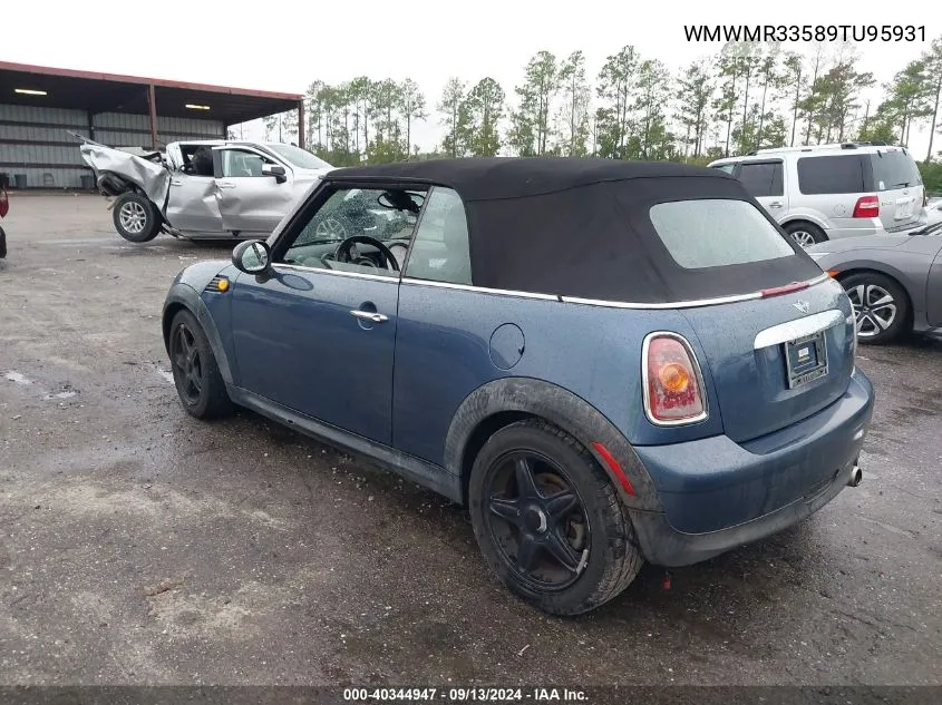 2009 Mini Cooper VIN: WMWMR33589TU95931 Lot: 40344947