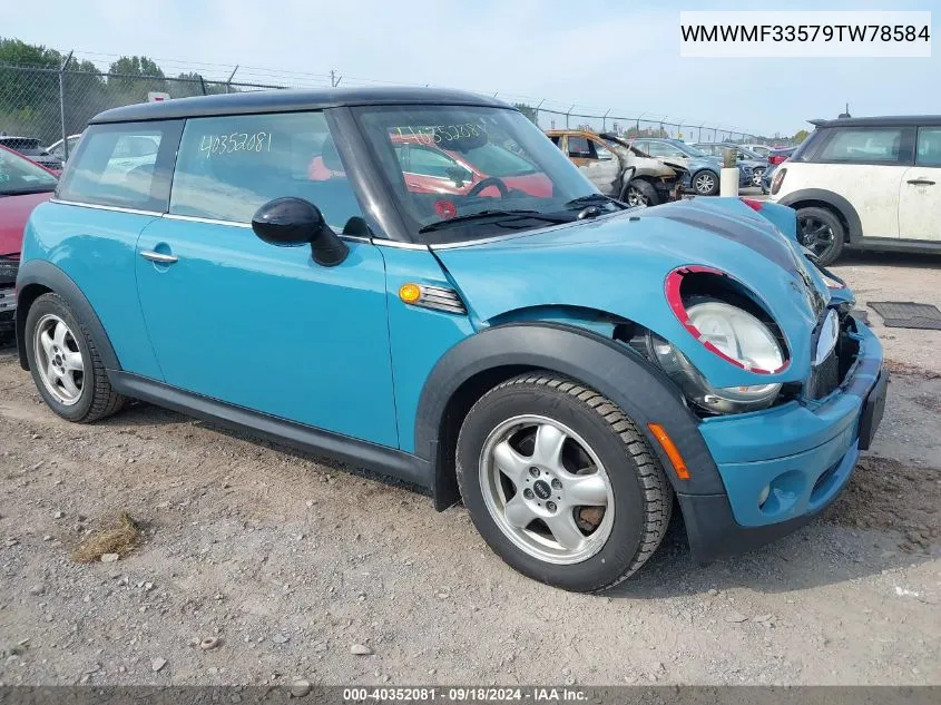 WMWMF33579TW78584 2009 Mini Cooper Hardtop