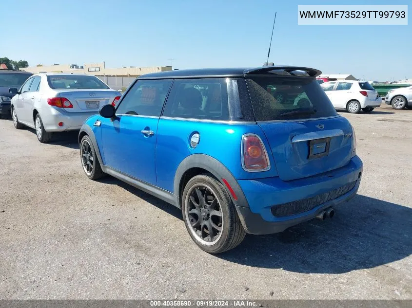 2009 Mini Cooper S VIN: WMWMF73529TT99793 Lot: 40358690