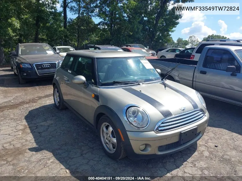 2009 Mini Cooper VIN: WMWMF33549TW72824 Lot: 40404151