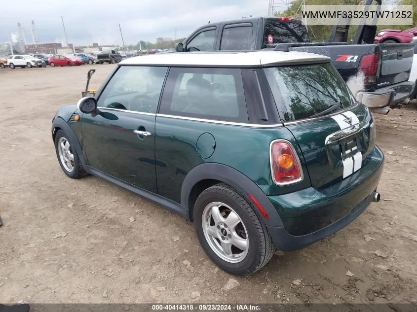 WMWMF33529TW71252 2009 Mini Cooper