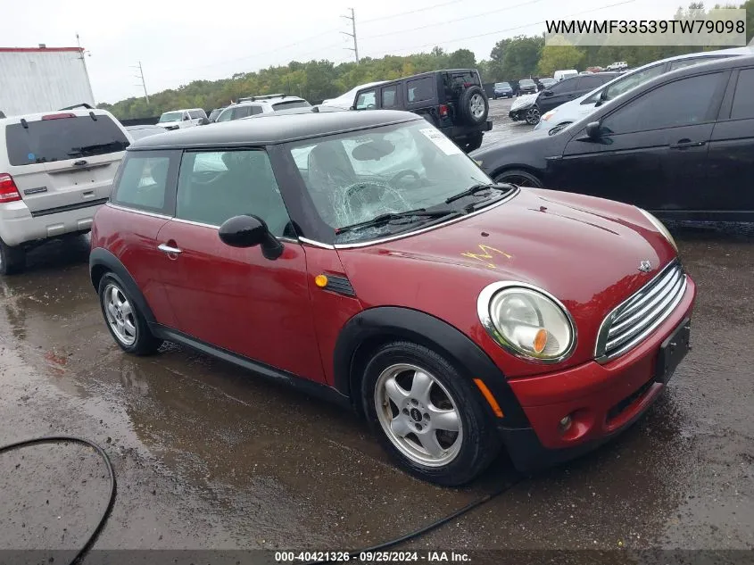 2009 Mini Cooper VIN: WMWMF33539TW79098 Lot: 40421326