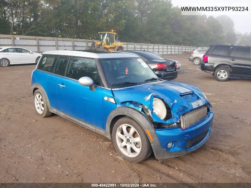 2009 Mini Cooper S Clubman VIN: WMWMM335X9TP93234 Lot: 40422991