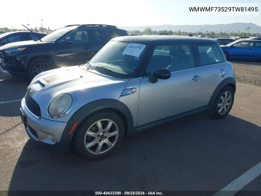 2009 Mini Cooper S VIN: WMWMF73529TW81495 Lot: 40433398