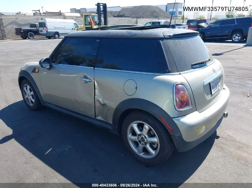 WMWMF33579TU74805 2009 Mini Cooper