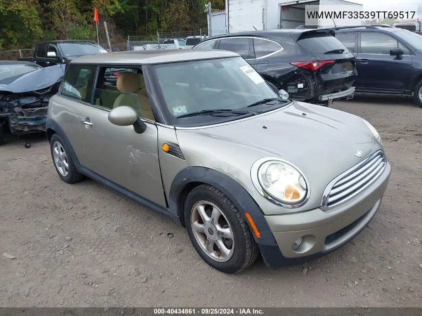 2009 Mini Cooper VIN: WMWMF33539TT69517 Lot: 40434861