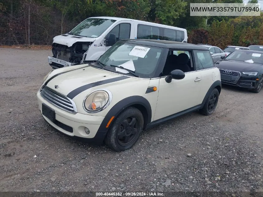 2009 Mini Cooper VIN: WMWMF33579TU75940 Lot: 40445352