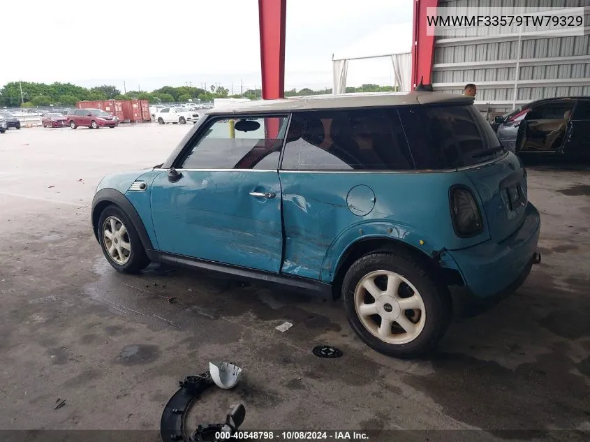 2009 Mini Cooper VIN: WMWMF33579TW79329 Lot: 40548798