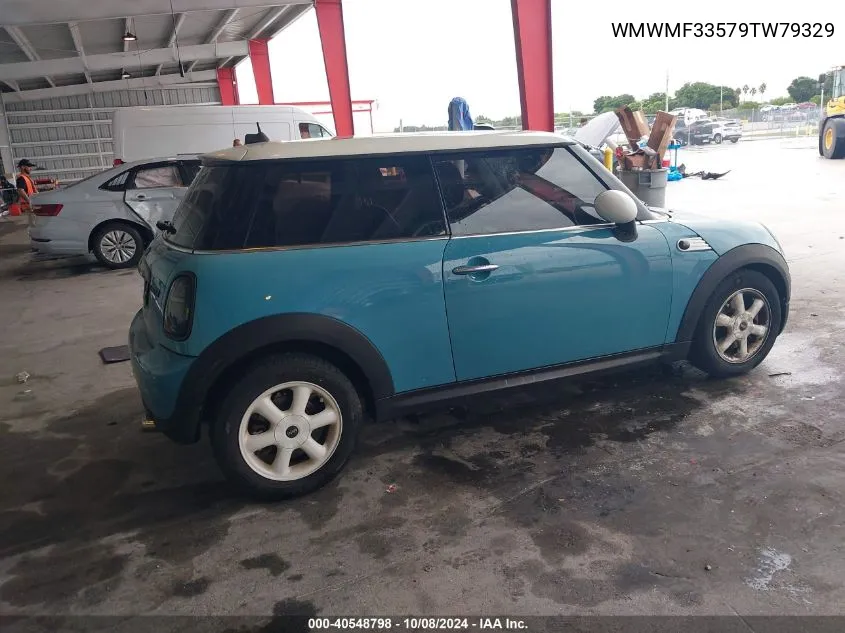 2009 Mini Cooper VIN: WMWMF33579TW79329 Lot: 40548798