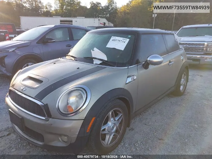 2009 Mini Cooper S VIN: WMWMF73559TW84939 Lot: 40579734