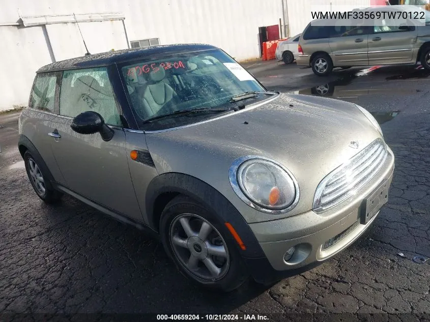 2009 Mini Cooper VIN: WMWMF33569TW70122 Lot: 40659204