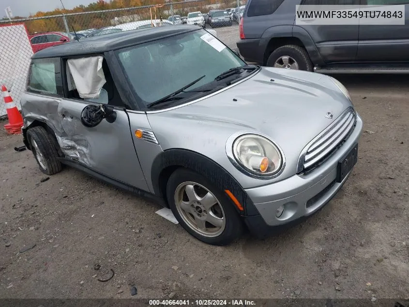 2009 Mini Cooper VIN: WMWMF33549TU74843 Lot: 40664041