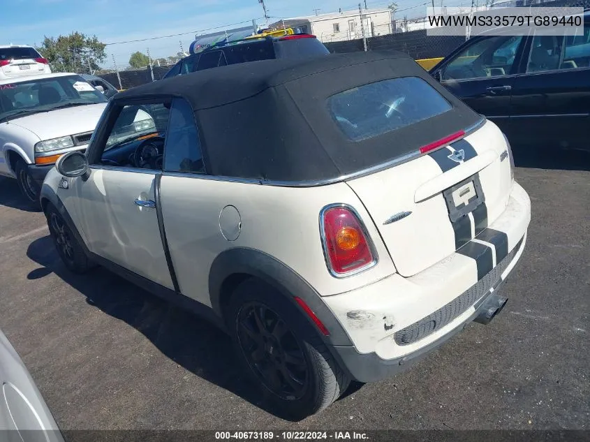 2009 Mini Cooper S VIN: WMWMS33579TG89440 Lot: 40673189