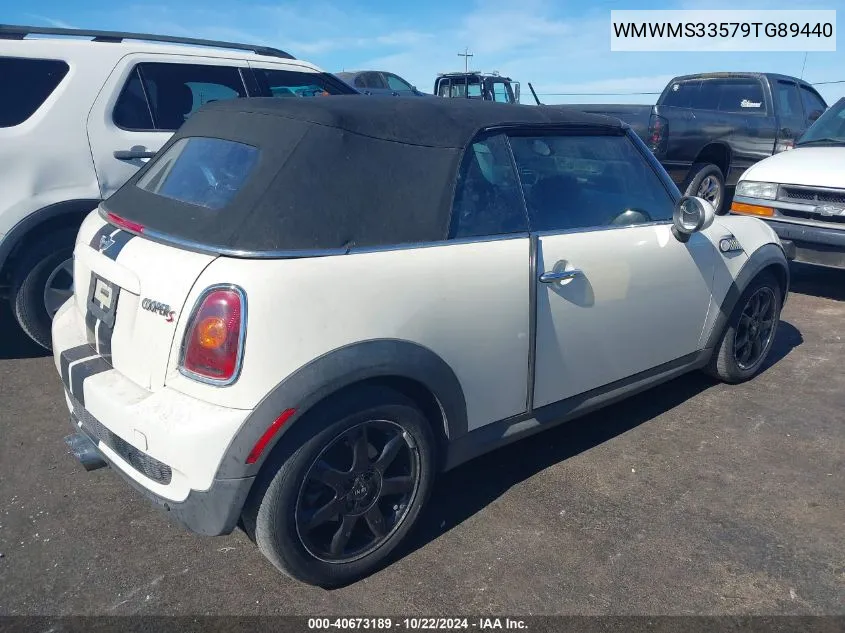 2009 Mini Cooper S VIN: WMWMS33579TG89440 Lot: 40673189