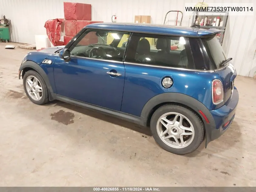 WMWMF73539TW80114 2009 Mini Cooper S