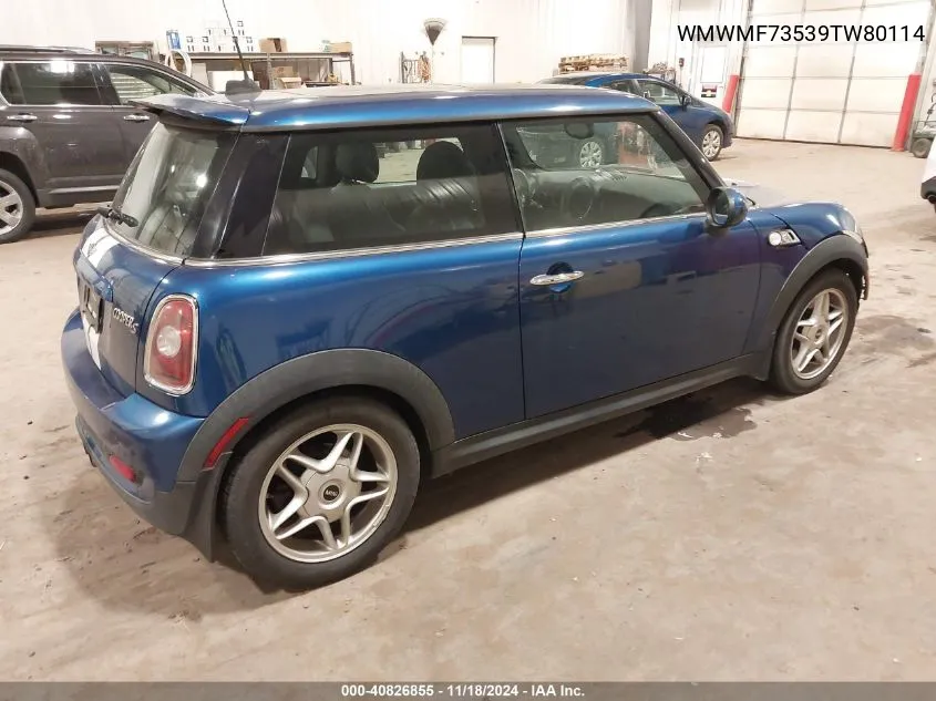 WMWMF73539TW80114 2009 Mini Cooper S