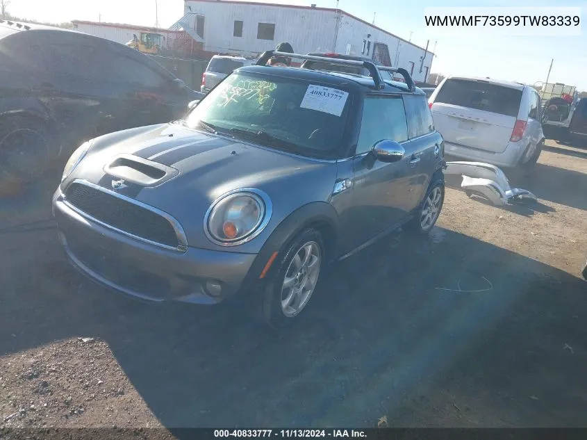 2009 Mini Cooper S VIN: WMWMF73599TW83339 Lot: 40833777