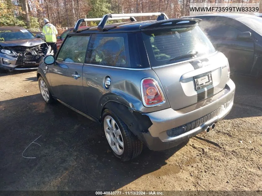 2009 Mini Cooper S VIN: WMWMF73599TW83339 Lot: 40833777