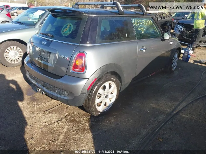 2009 Mini Cooper S VIN: WMWMF73599TW83339 Lot: 40833777