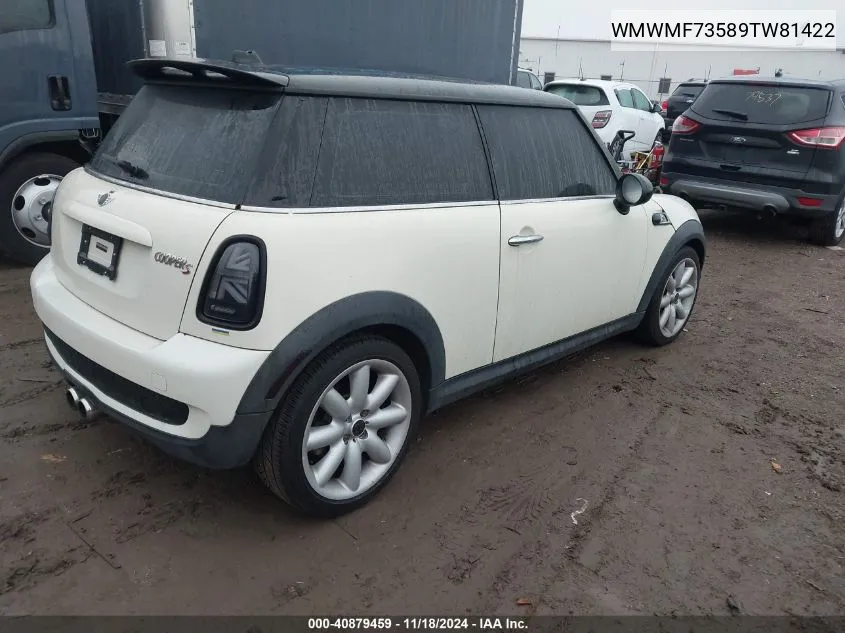 WMWMF73589TW81422 2009 Mini Cooper S