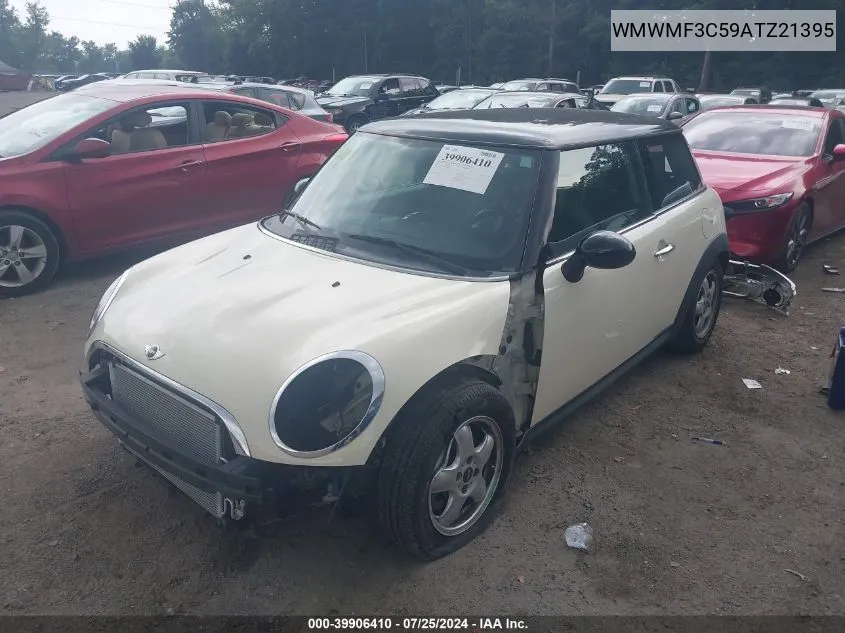 2010 Mini Cooper VIN: WMWMF3C59ATZ21395 Lot: 39906410