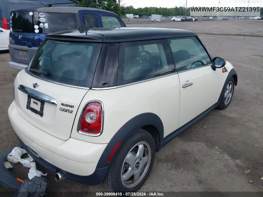 2010 Mini Cooper VIN: WMWMF3C59ATZ21395 Lot: 39906410