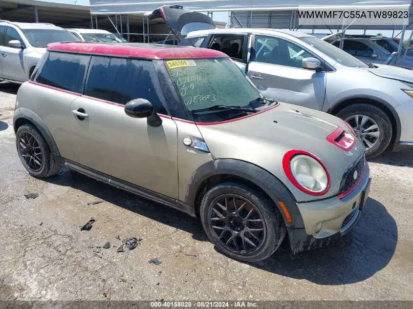 2010 Mini Cooper Hardtop S VIN: WMWMF7C55ATW89823 Lot: 40158028