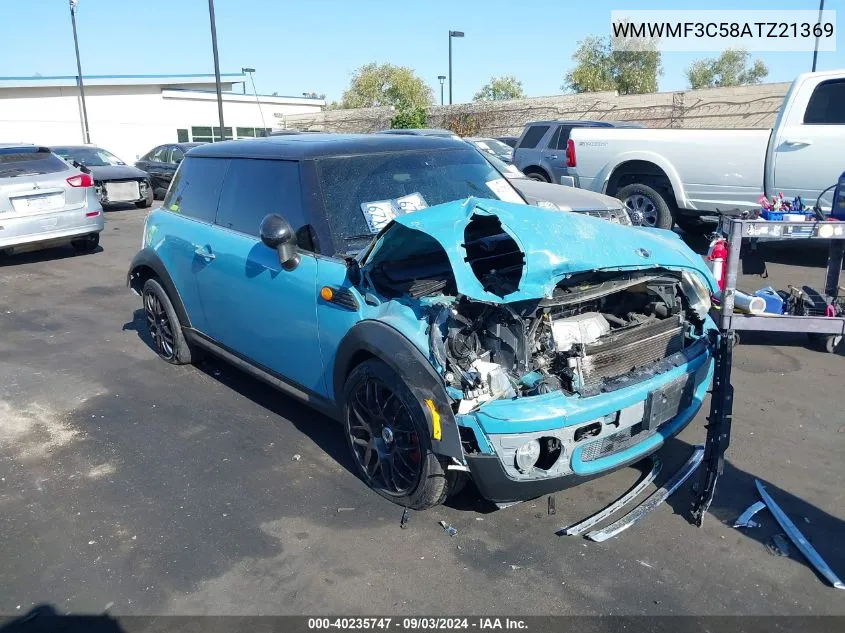 2010 Mini Cooper VIN: WMWMF3C58ATZ21369 Lot: 40235747