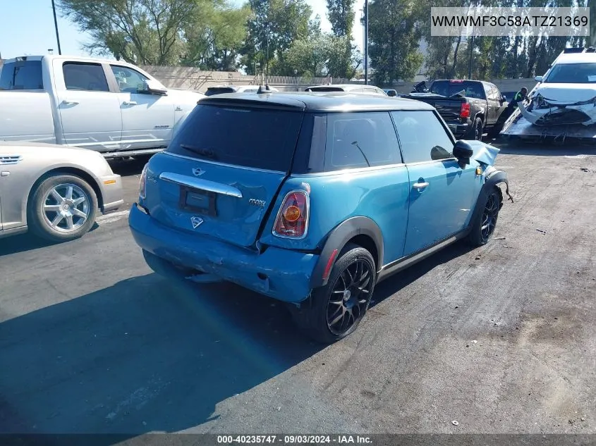 2010 Mini Cooper VIN: WMWMF3C58ATZ21369 Lot: 40235747