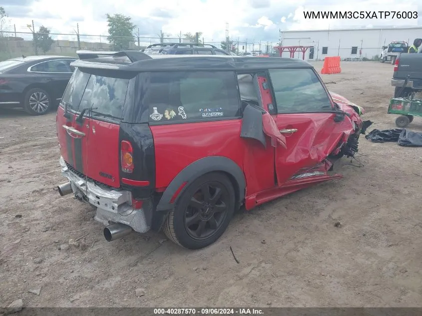 WMWMM3C5XATP76003 2010 Mini Cooper S Clubman