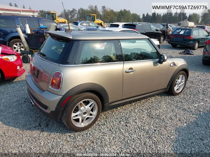 2010 Mini Cooper S VIN: WMWMF7C59ATZ69776 Lot: 40289236