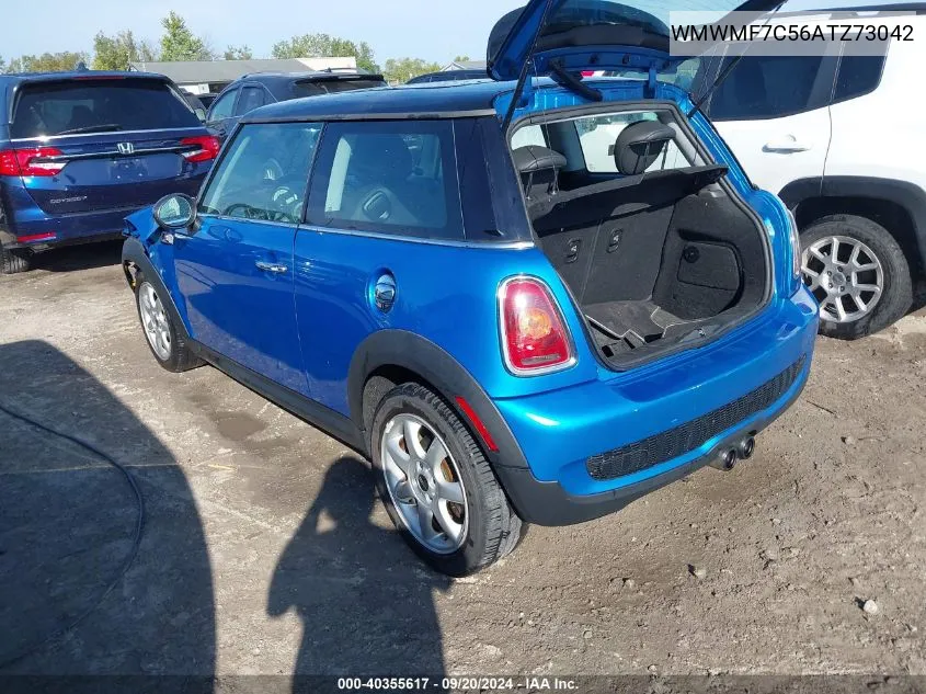 2010 Mini Cooper S VIN: WMWMF7C56ATZ73042 Lot: 40355617