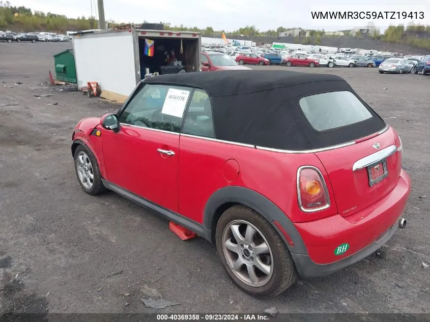 2010 Mini Cooper VIN: WMWMR3C59ATZ19413 Lot: 40369358