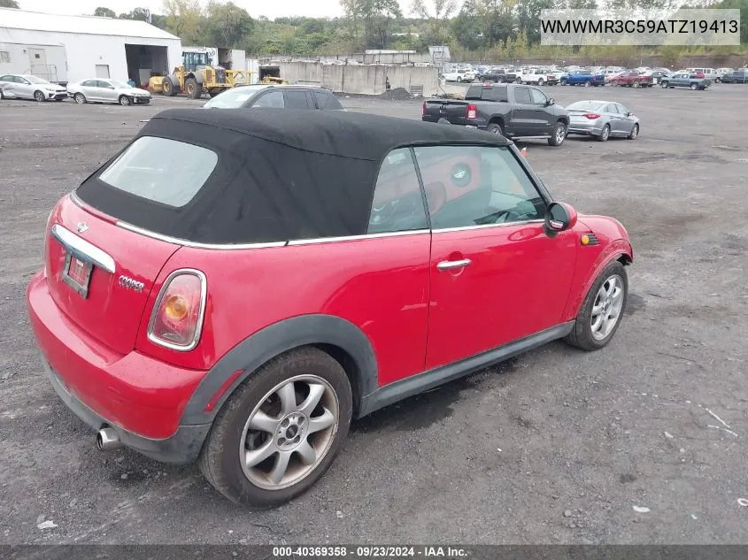 2010 Mini Cooper VIN: WMWMR3C59ATZ19413 Lot: 40369358