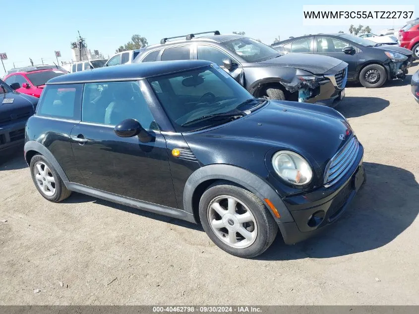 2010 Mini Cooper VIN: WMWMF3C55ATZ22737 Lot: 40462798