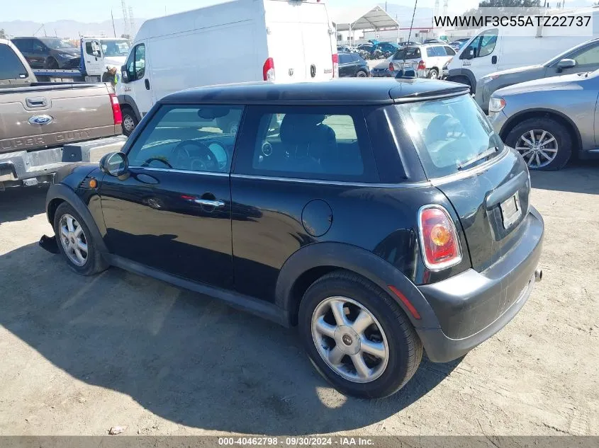 2010 Mini Cooper VIN: WMWMF3C55ATZ22737 Lot: 40462798