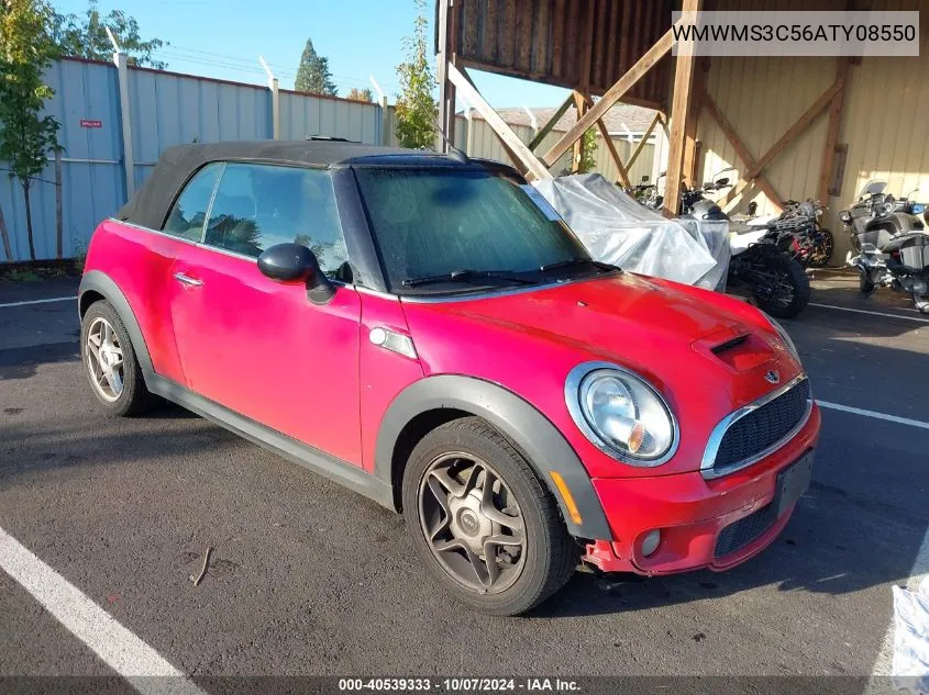 2010 Mini Cooper S S VIN: WMWMS3C56ATY08550 Lot: 40539333