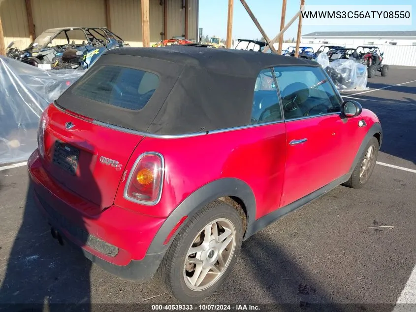 2010 Mini Cooper S S VIN: WMWMS3C56ATY08550 Lot: 40539333