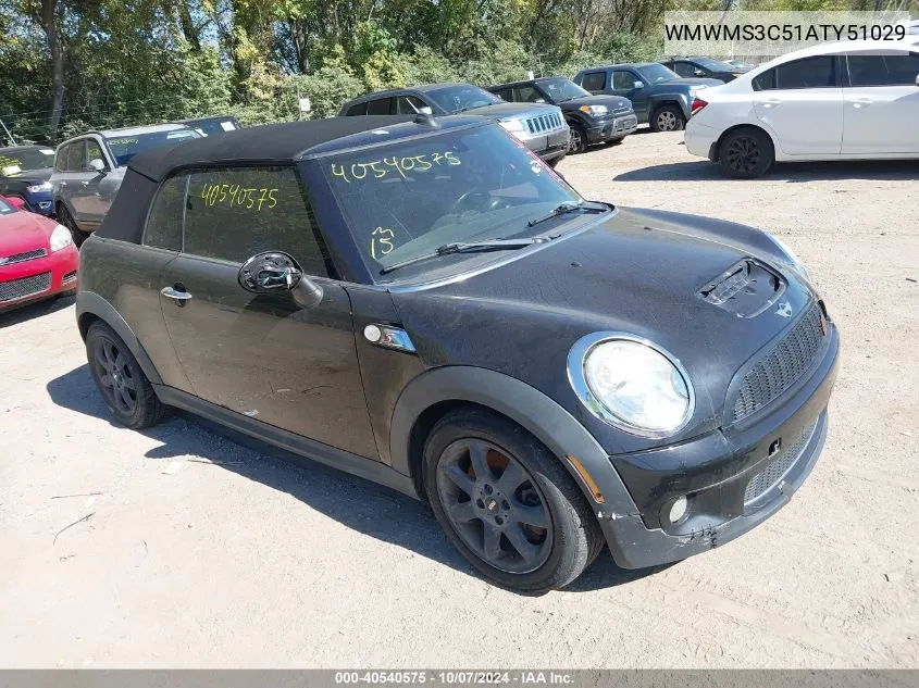 2010 Mini Cooper S S VIN: WMWMS3C51ATY51029 Lot: 40540575