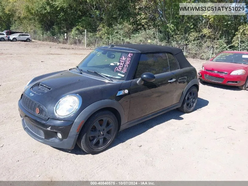 2010 Mini Cooper S S VIN: WMWMS3C51ATY51029 Lot: 40540575