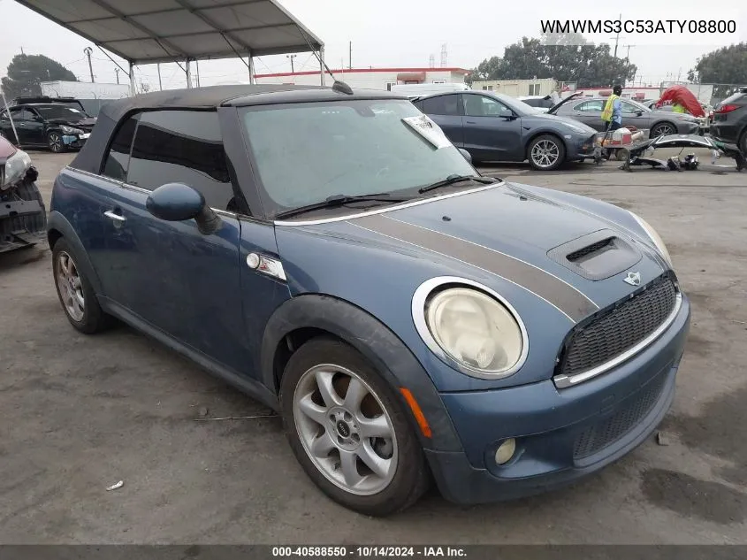 2010 Mini Cooper S VIN: WMWMS3C53ATY08800 Lot: 40588550