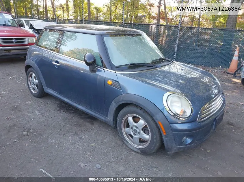 2010 Mini Cooper VIN: WMWMF3C57ATZ26384 Lot: 40595913