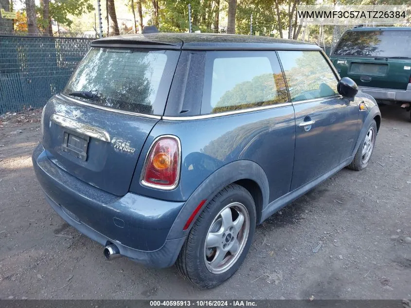 2010 Mini Cooper VIN: WMWMF3C57ATZ26384 Lot: 40595913