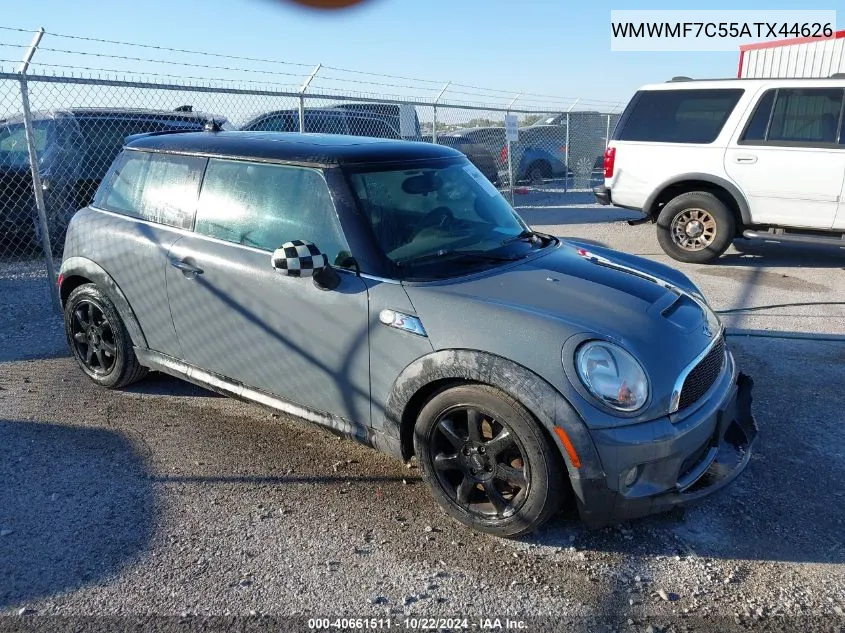 2010 Mini Cooper S VIN: WMWMF7C55ATX44626 Lot: 40661511