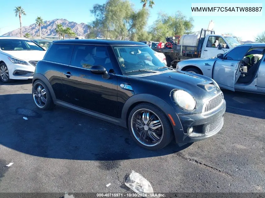 2010 Mini Cooper S VIN: WMWMF7C54ATW88887 Lot: 40715971