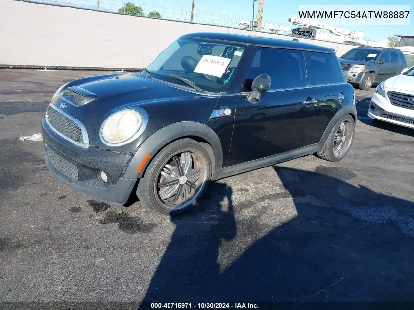 2010 Mini Cooper S VIN: WMWMF7C54ATW88887 Lot: 40715971