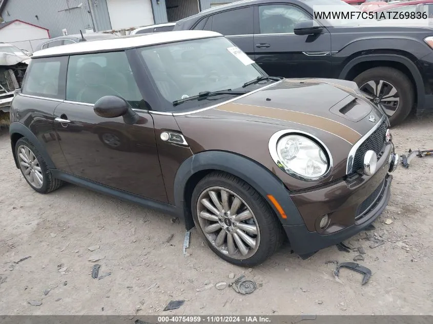 2010 Mini Cooper S VIN: WMWMF7C51ATZ69836 Lot: 40754959