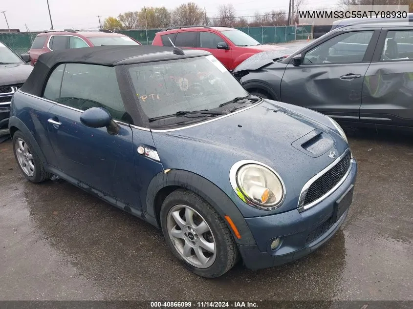 2010 Mini Cooper S VIN: WMWMS3C55ATY08930 Lot: 40866099