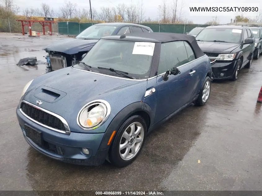 2010 Mini Cooper S VIN: WMWMS3C55ATY08930 Lot: 40866099