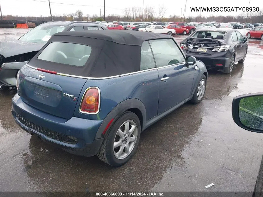 2010 Mini Cooper S VIN: WMWMS3C55ATY08930 Lot: 40866099